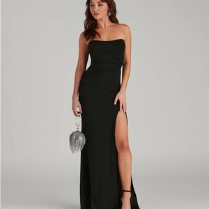 Windsor Black Strapless Dress